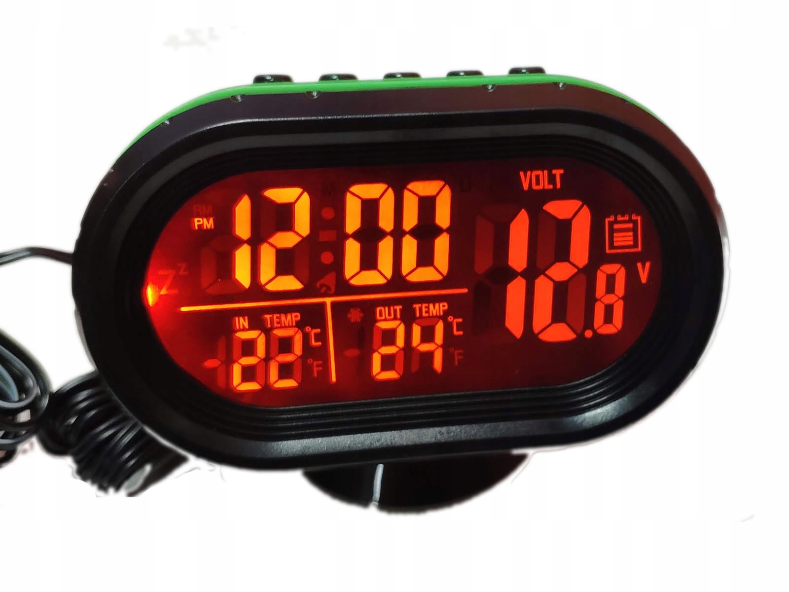 GRATISY# Termometr samochodowy stacja pogody woltomierz Stan opakowania oryginalne