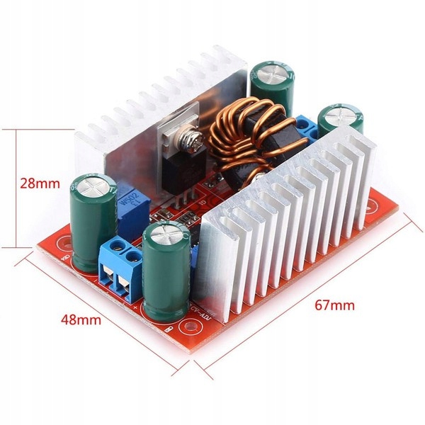 Przetwornica DC-DC 400W - 10V do 60A - 15A - STEP-UP Kod producenta 20185