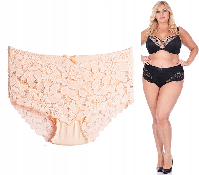 

Majtki Wysokie koronkowe Wyszczuplające plus size