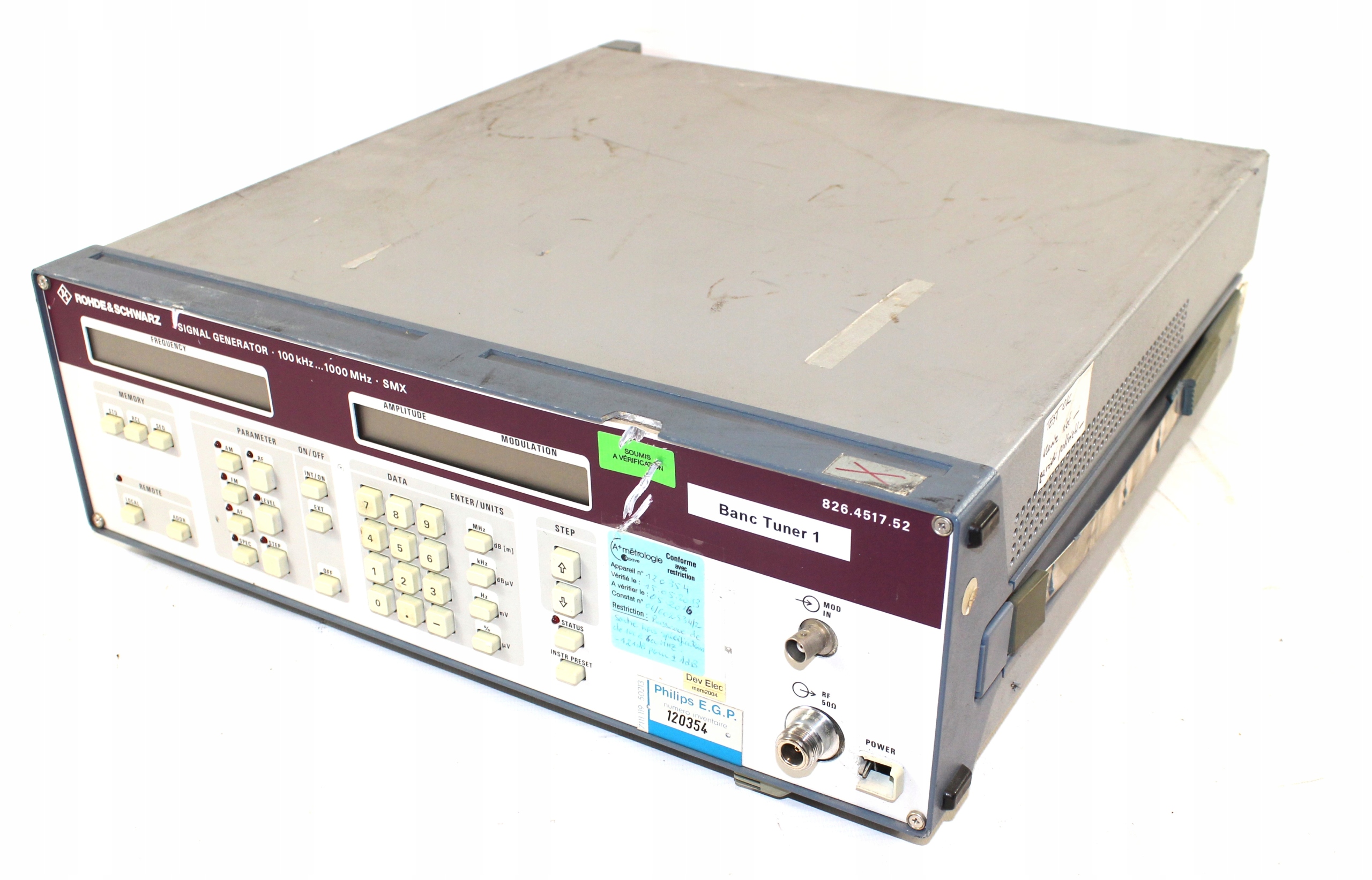 Generator Sygnału 100kHz-1GHz ROHDE SCHWARZ SMX 926.4517.52 Kod producenta V-SG4K-HDI