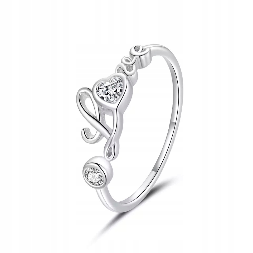 

Pierścionek Srebrny 925 Love Pierścionek