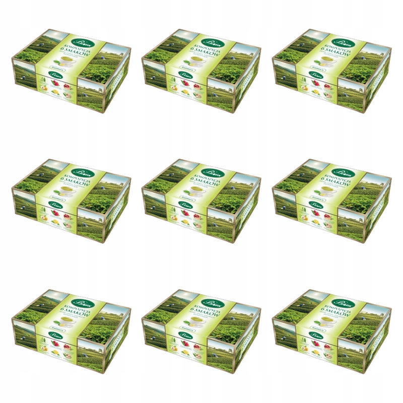 Bifix Složení 6 příchutí expresních zelených čajů 60x2g X9