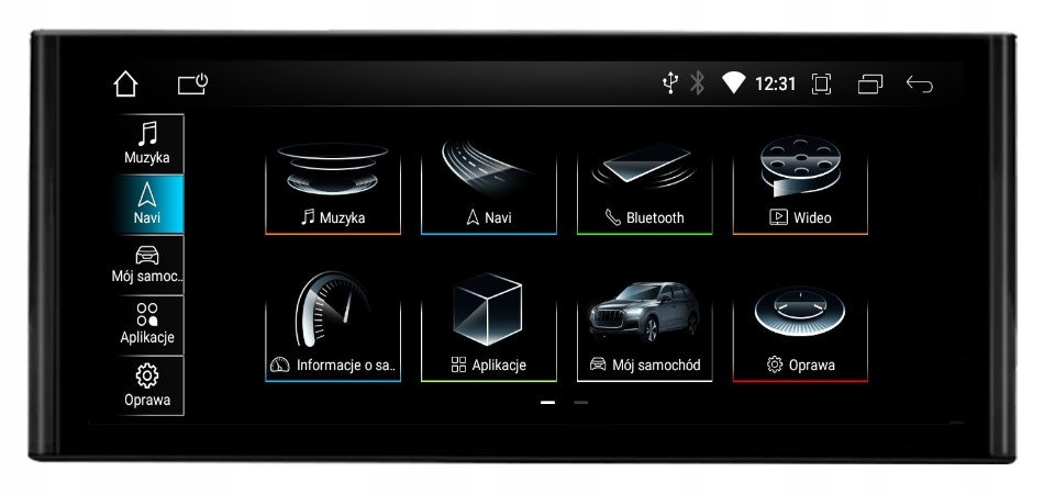10.25" Nawigacja Radio Android Audi Q3 1 I Rmc 4/64 Gb Lte Carplay