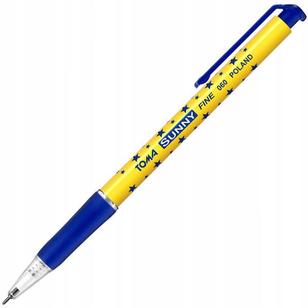 Automatyczny Długopis Niebieski Wkład Biurowe Toma Długo Pisze, 30 Sztuk