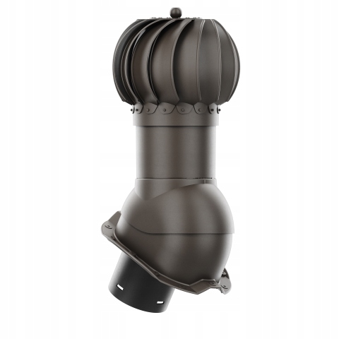 Rotačný krb Rotoline profil T18 fi 150 mm guľovitý tmavohnedý