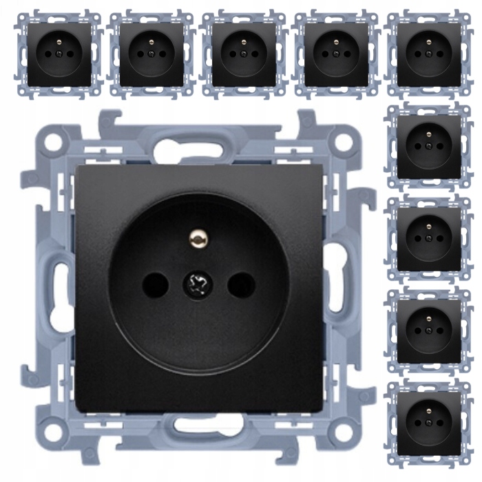 Simon 10 Gniazdo Wtyczkowe Z Uziemieniem Pojedyncze 10 sztuk