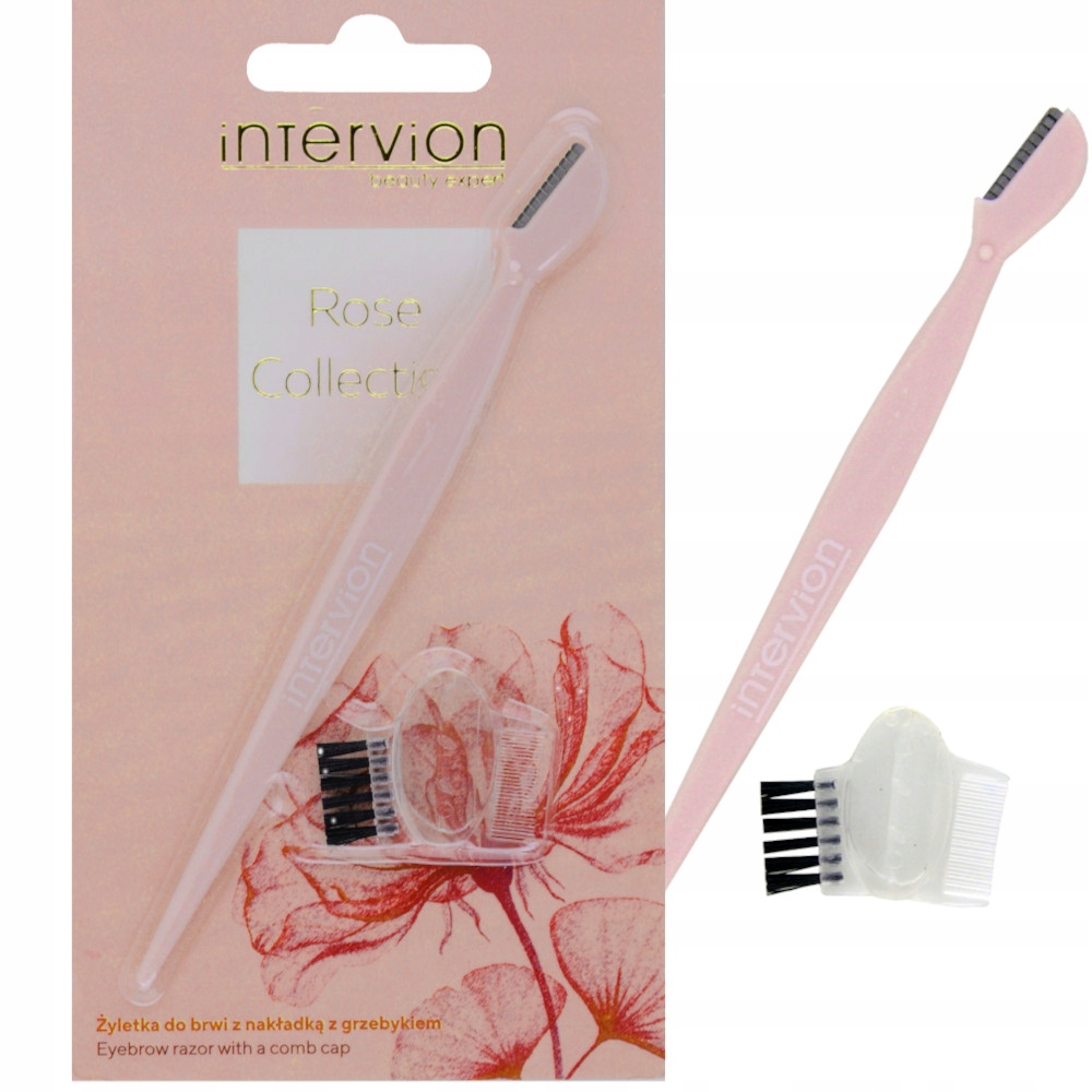 INTER-VION TRYMER NOŻYK DO BRWI Z GRZEBYKIEM