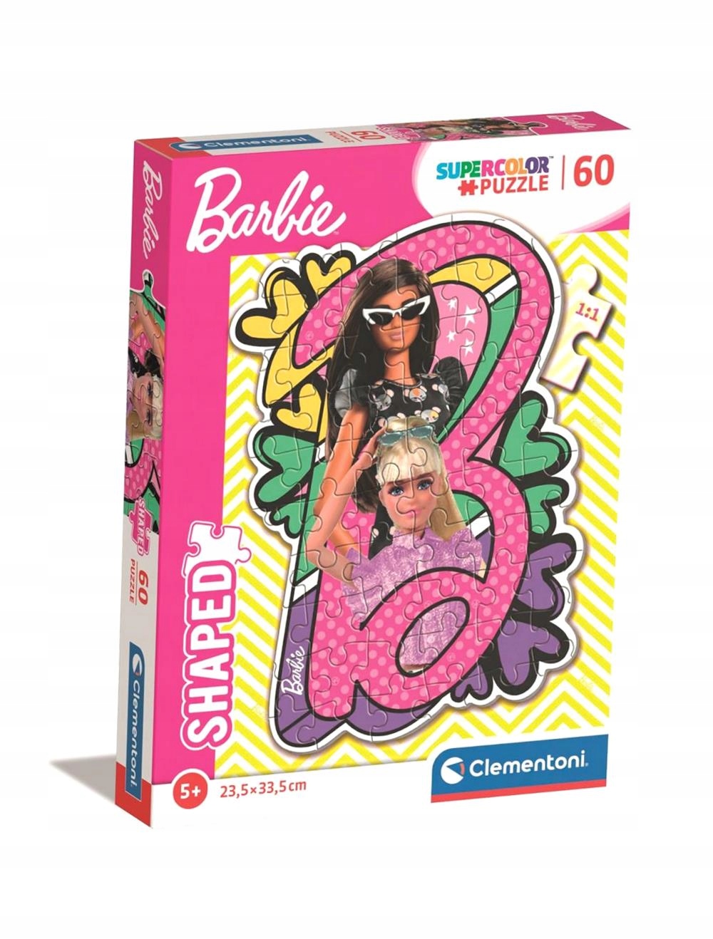 PUZZLE 60 SHAPED BARBIE 26067 (8005125260676) • Cena, Opinie