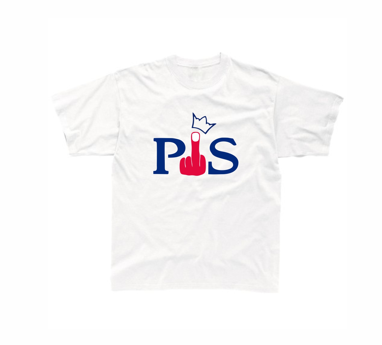

T-shirt koszulka Fu*ck Pis faker biała