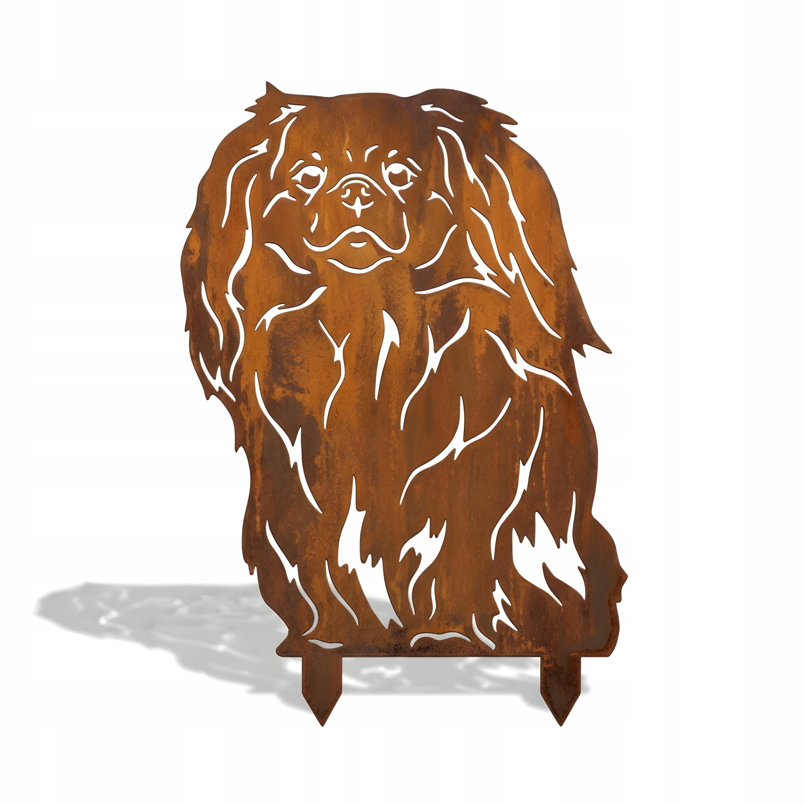 Ozdoby Do Zahrady Rostlin Zahradní Dekorace Pes Figurka Kov Pekingský