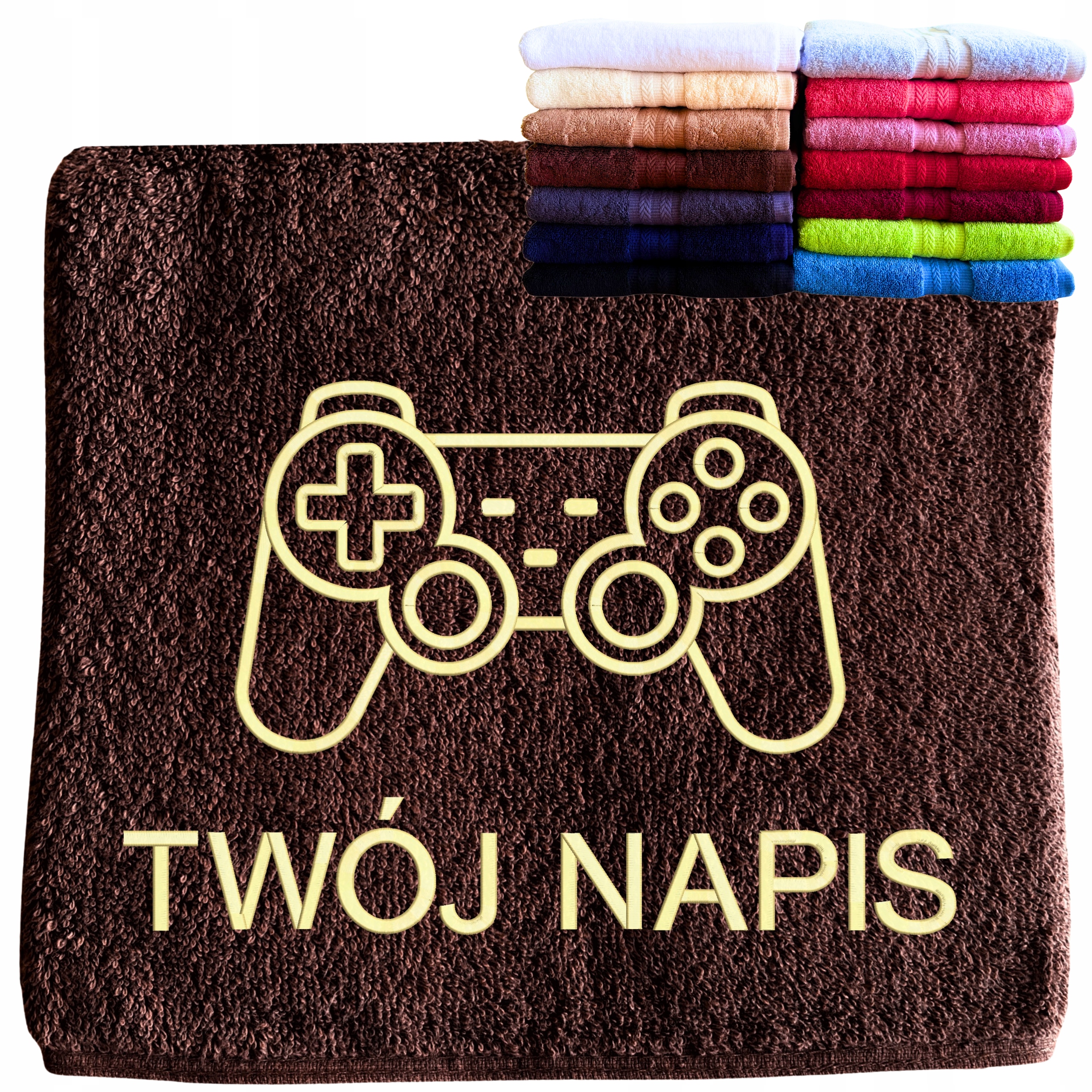 Dárek pro hráče gamera, narozeniny, svátky, pad ps xbox, konzola, Velký Ručník