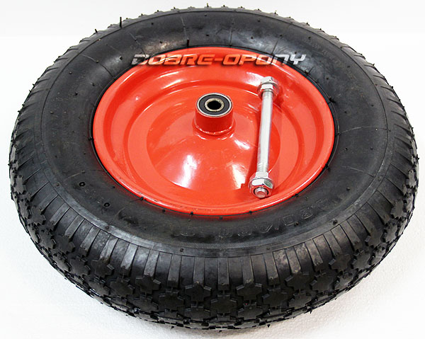 KÓŁKO 4.00-8 KOŁO DO TACZKI 400-8 400x8 Z OSIĄ Materiał inny