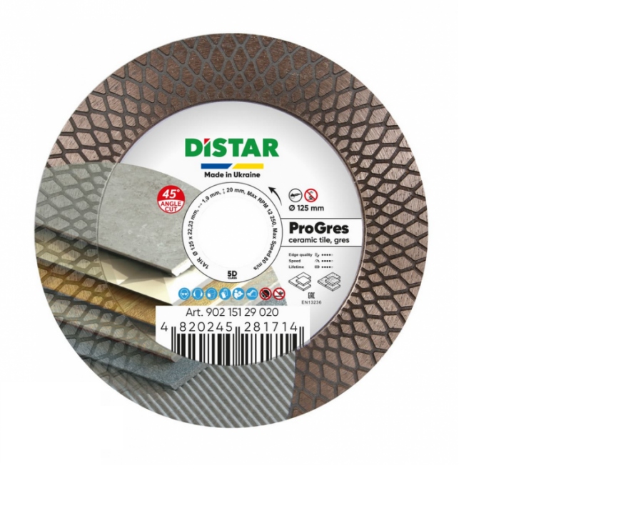 Distar Pro Gres 125 MM Kotouč pro řezání a broušení 90215129020