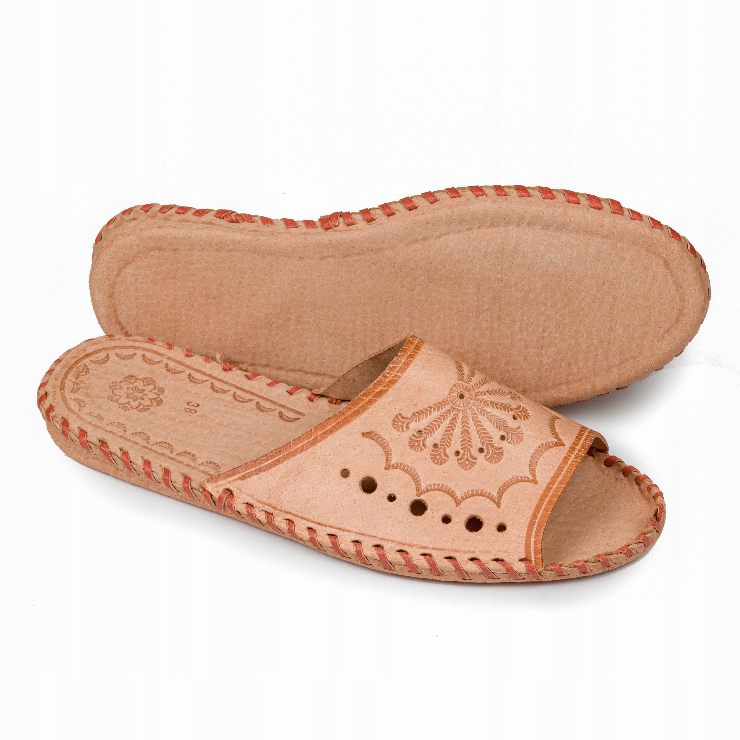 KAPCIE DAMSKIE SKÓRZANE GÓRALSKIE ODDYCHAJĄCE r.38 Rozmiar 38