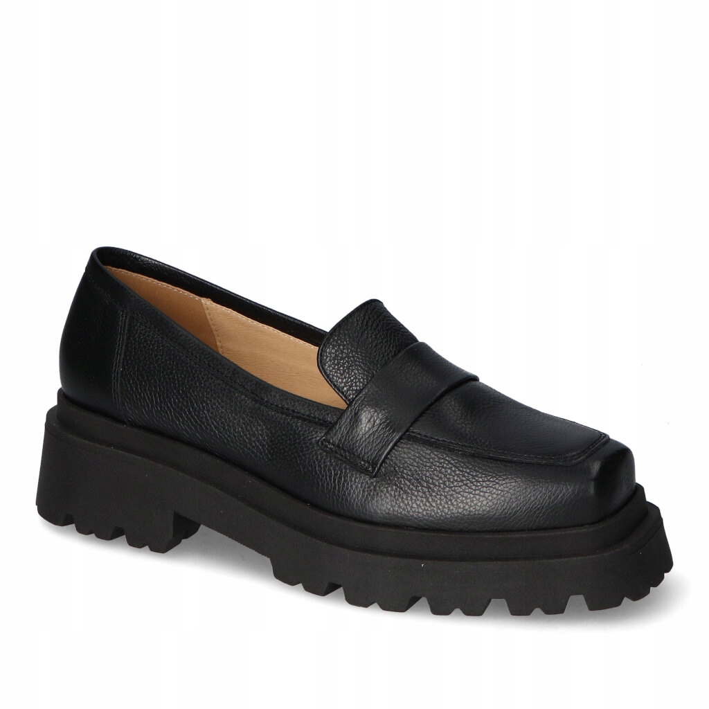 Mokasíny Venatti 1691 Black hrách 40