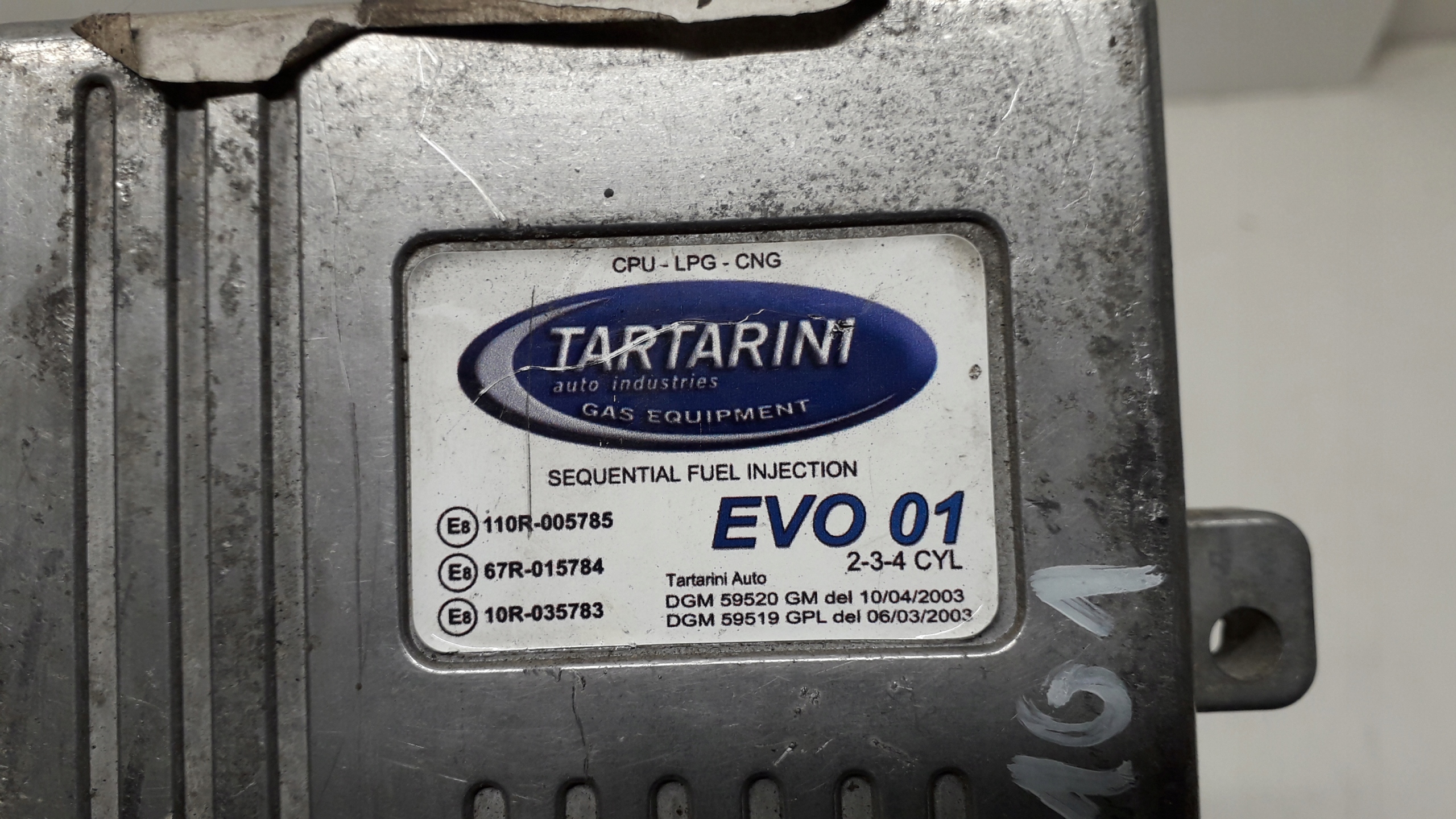 TARTARINI EVO 01 STEROWNIK GAZU LPG 2-3-4 CYL
