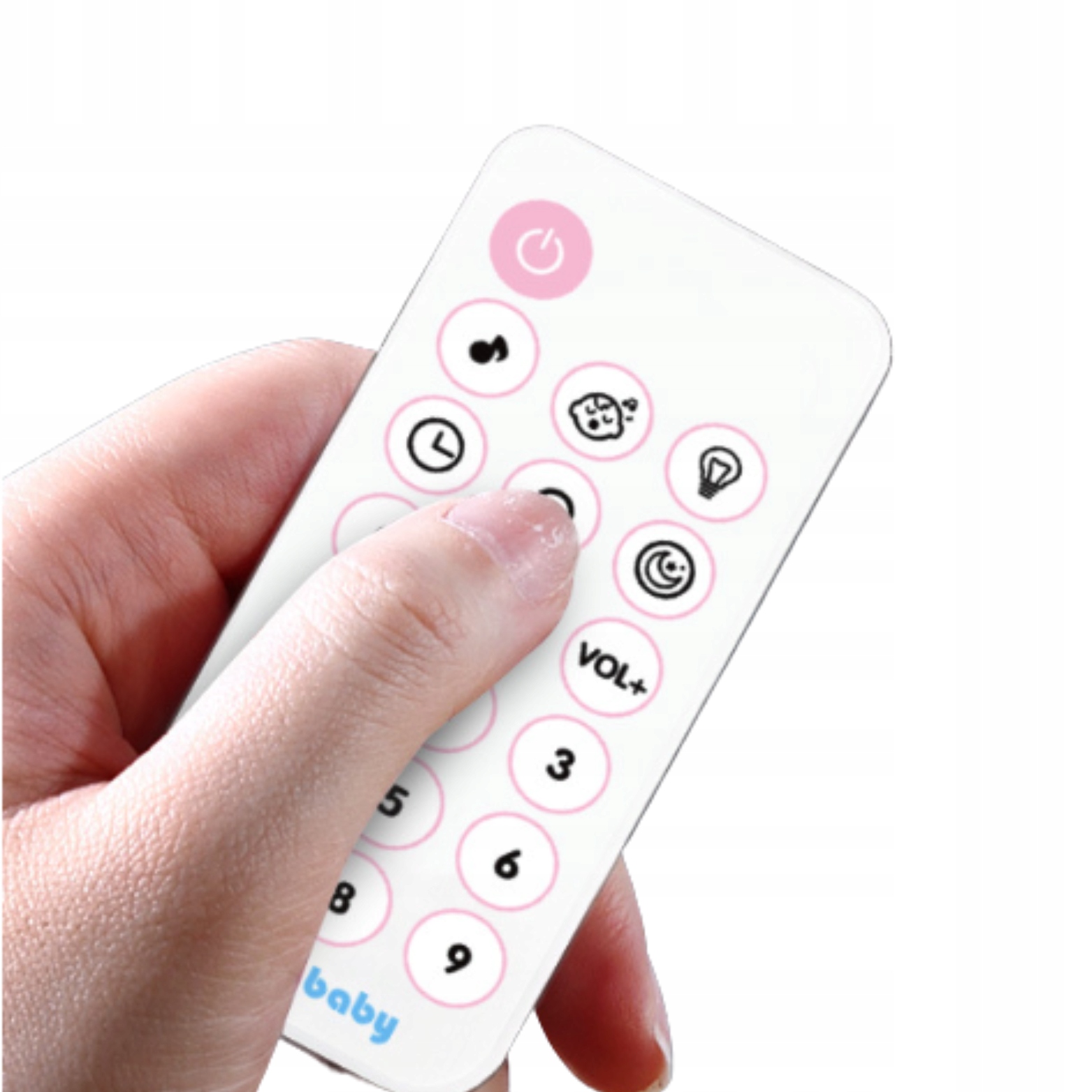 KARUZELA DO ŁÓŻKA DLA DZIECKA POZYTYWKA Regulacja głośności PILOT NIEBIESKA Wiek dziecka 1 m +