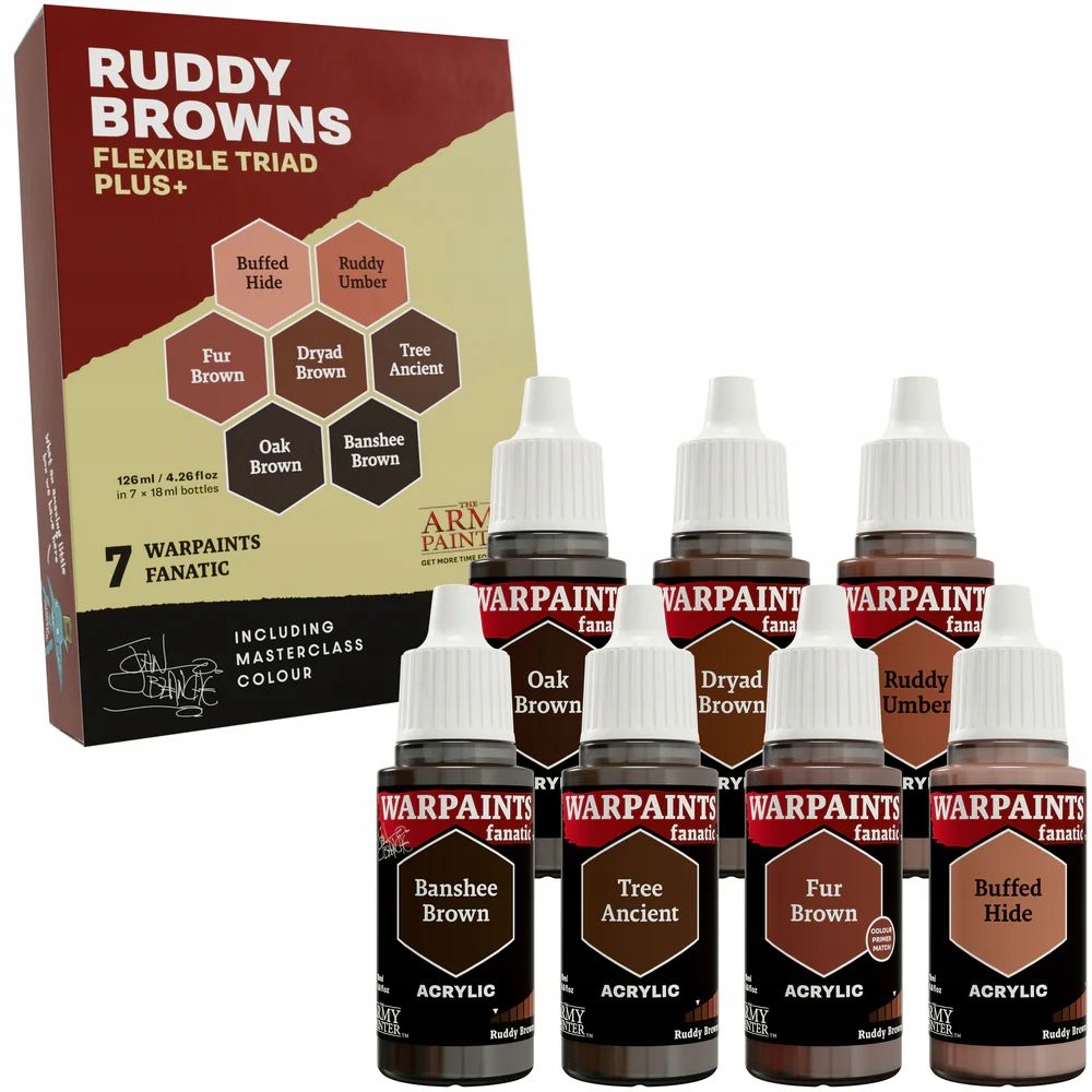 Army Painter WP8089 Flexible Triad Plus+ Ruddy Browns Sada barev