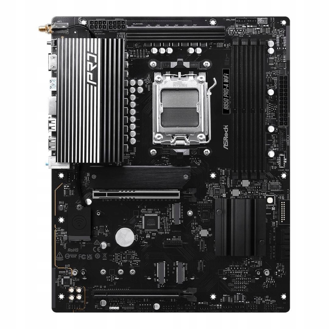 Doska ASrock B850 Pro-A WiFi /amd B850/DDR5/SATA3/M.2/ USB3.2/WiFi/ BT/PCIe