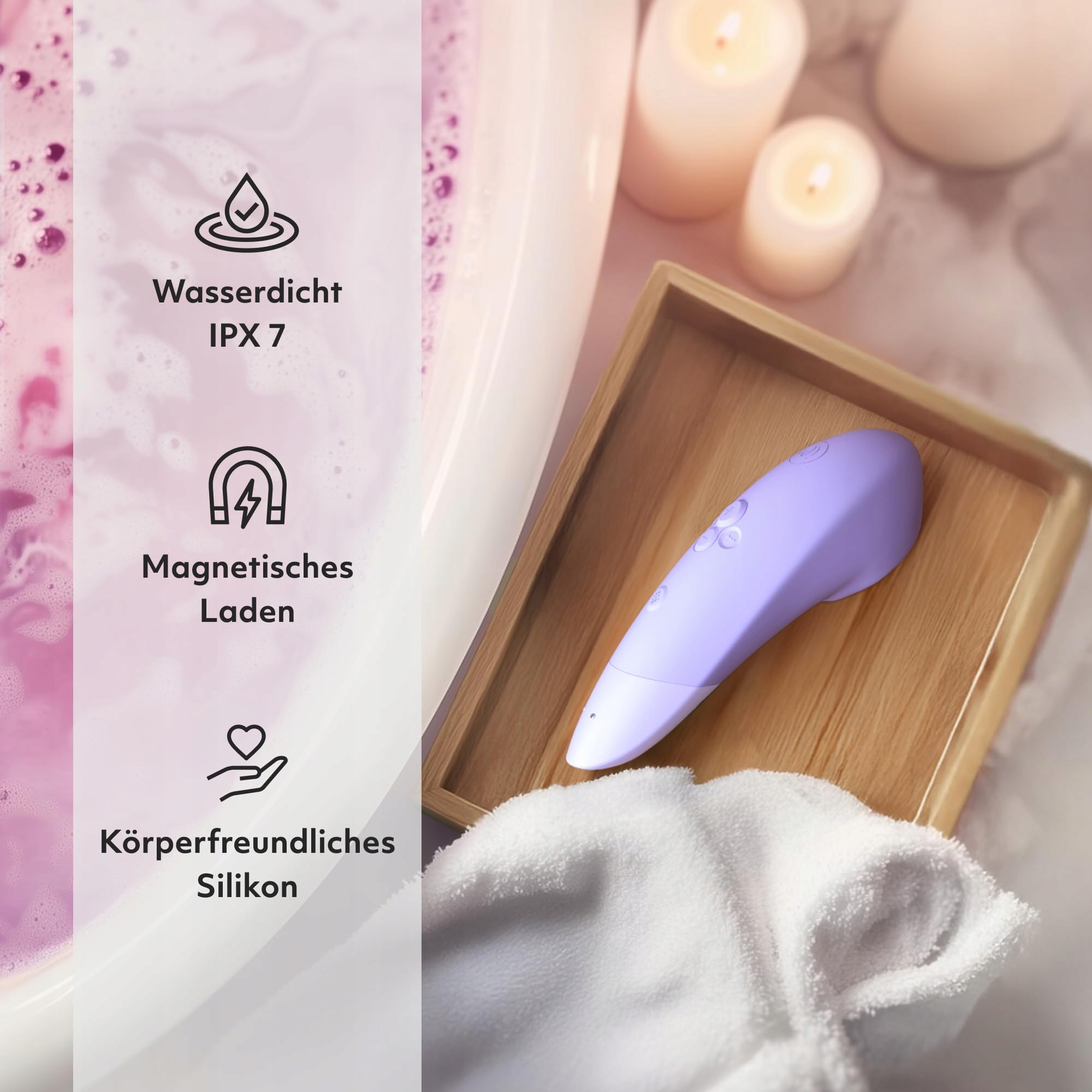 WOMANIZER Wibrator Klitorisowy Dla Kobiet Z Funkcją Ssania Wodoodporny — miniatura 7