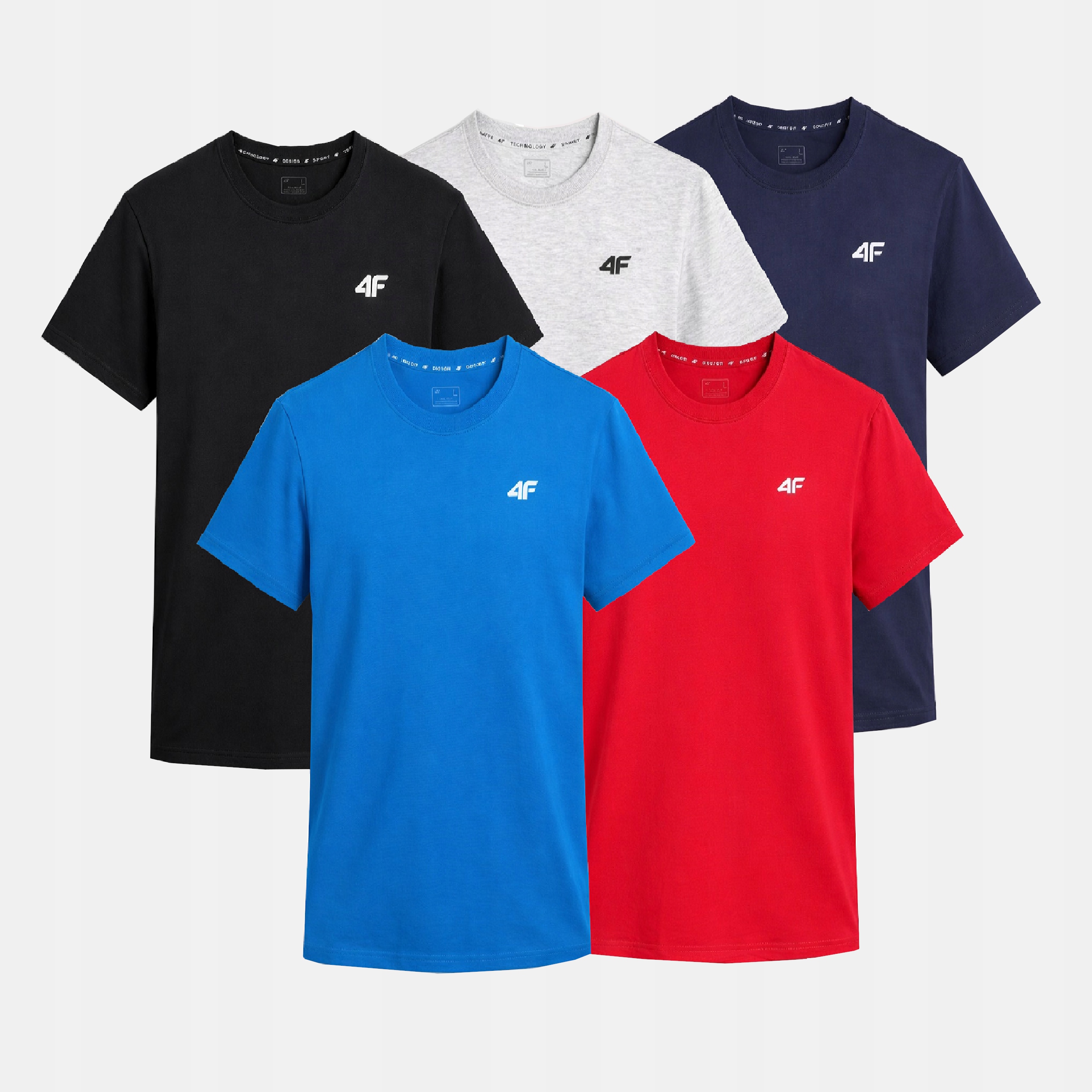 Komplet Koszulek Męskich 4F Zestaw 5PAK T-shirt 3XL TTSHM3341