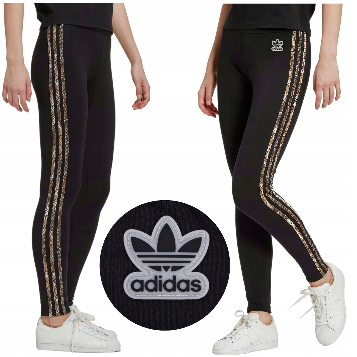 Adidas dámské legíny klasické dlouhé velikost Xs černá