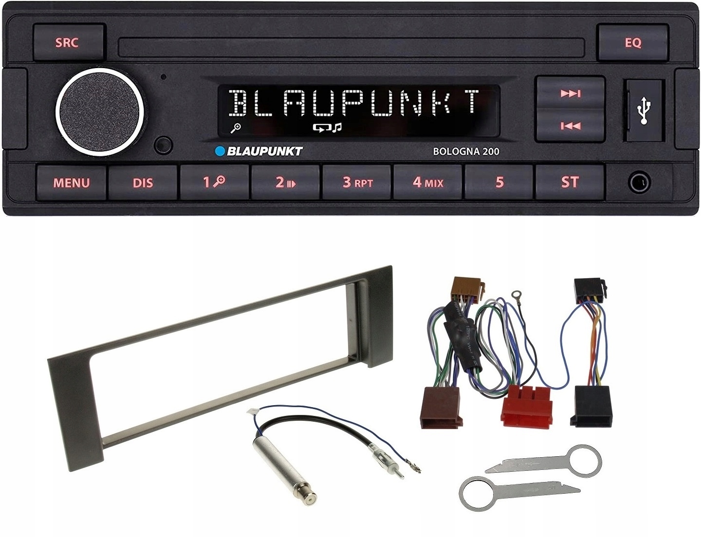 Automobilové rádio MP3 Usb Aux Audi A4 B6 B7) Blaupunkt Bologna 200