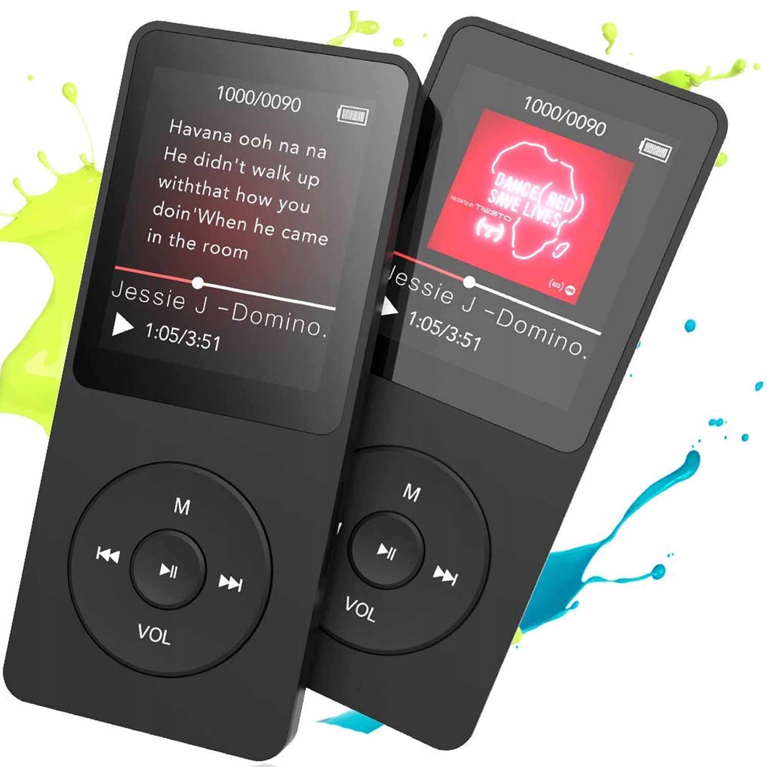 ODTWARZACZ MP3 Hi-Fi DYKTAFON FM RADIO BLUETOOTH 5.0 16GB CZARNY Model Bluetooth 5.0