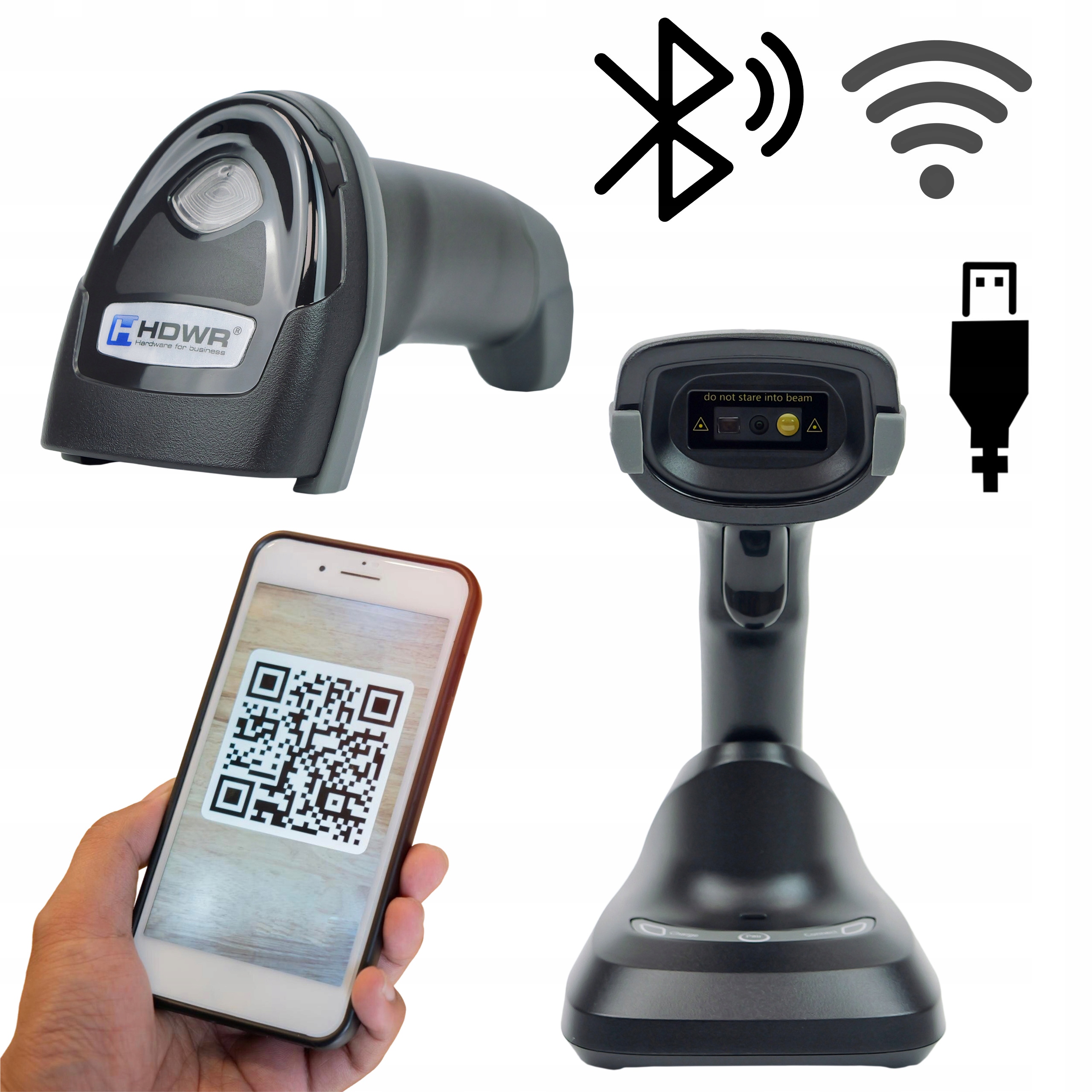 Pokročilý Snímač Kódů 1D, 2D, Qr Dokovací Stanice Pro Režim Zapamatování