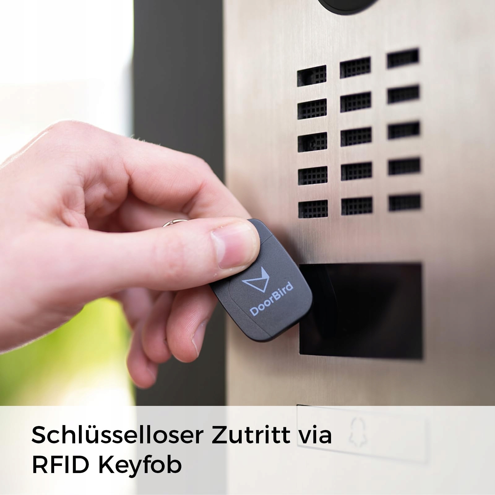 DOORBIRD D2101FV Stacja Wideo IP Czytnik Linii Papilarnych RFID HD Antacyt — miniatura 6