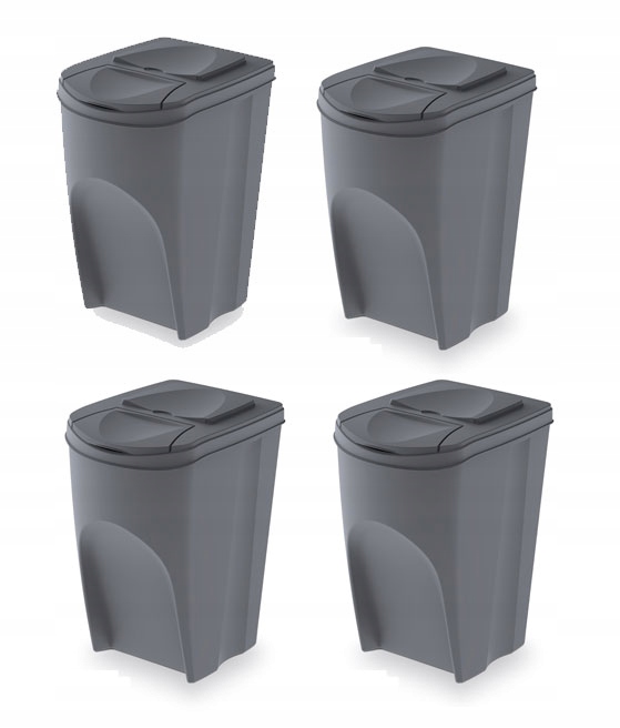 Levně Sada třídicích košů Sortibox 4x35L šedá