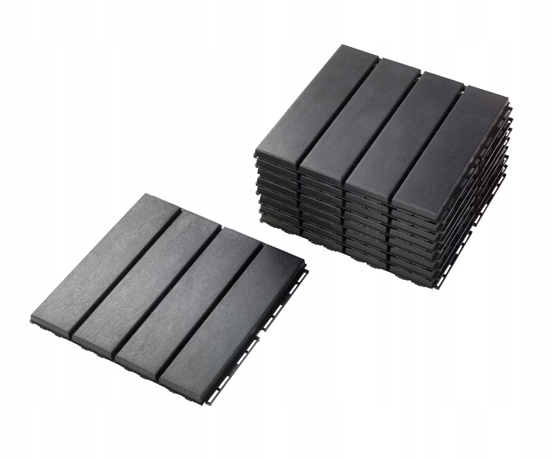 PŁYTKI TARASOWE BALKONOWE PANELE PODEST 30x30 PŁYTKI NA KLIK ANTRACYT
