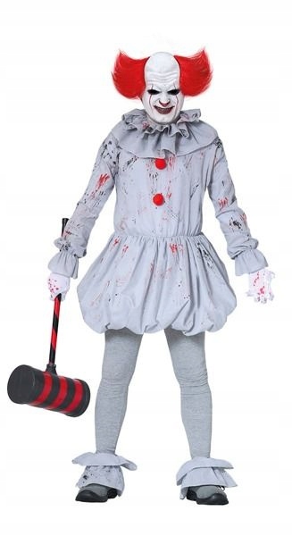 Kostým Strašidelný Posedlý Klaun Halloween L