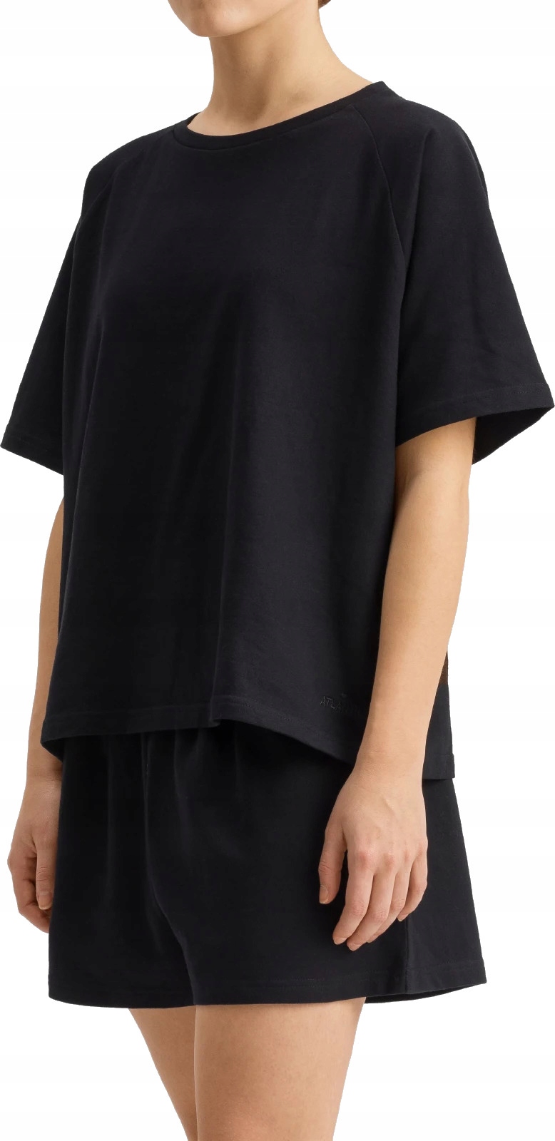 Dámský Komplet Atlantic HLP475/ČERNÁ/XL Pyžamo Homewear na léto