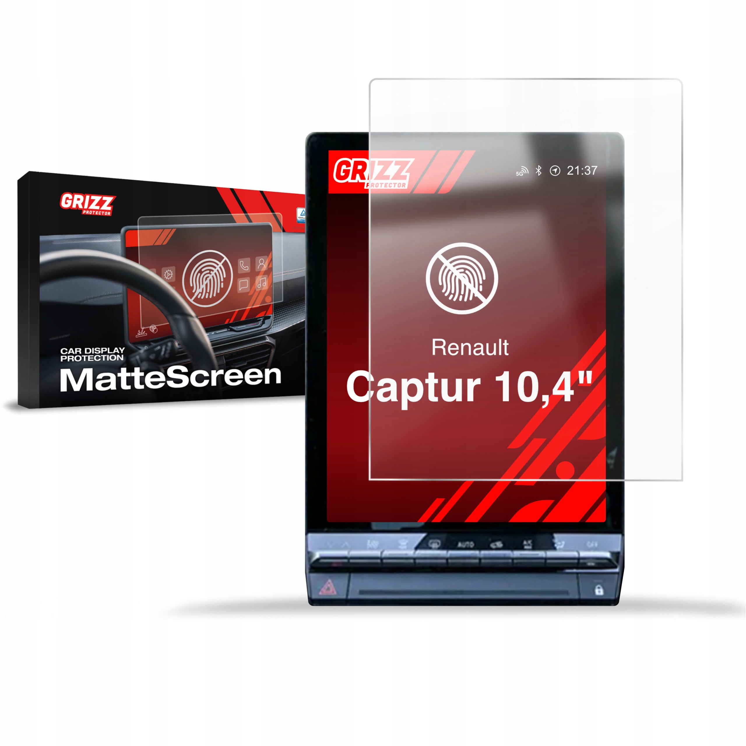 Folia Antyodciskowa do Renault Captur 10,4" (2024-2025)
