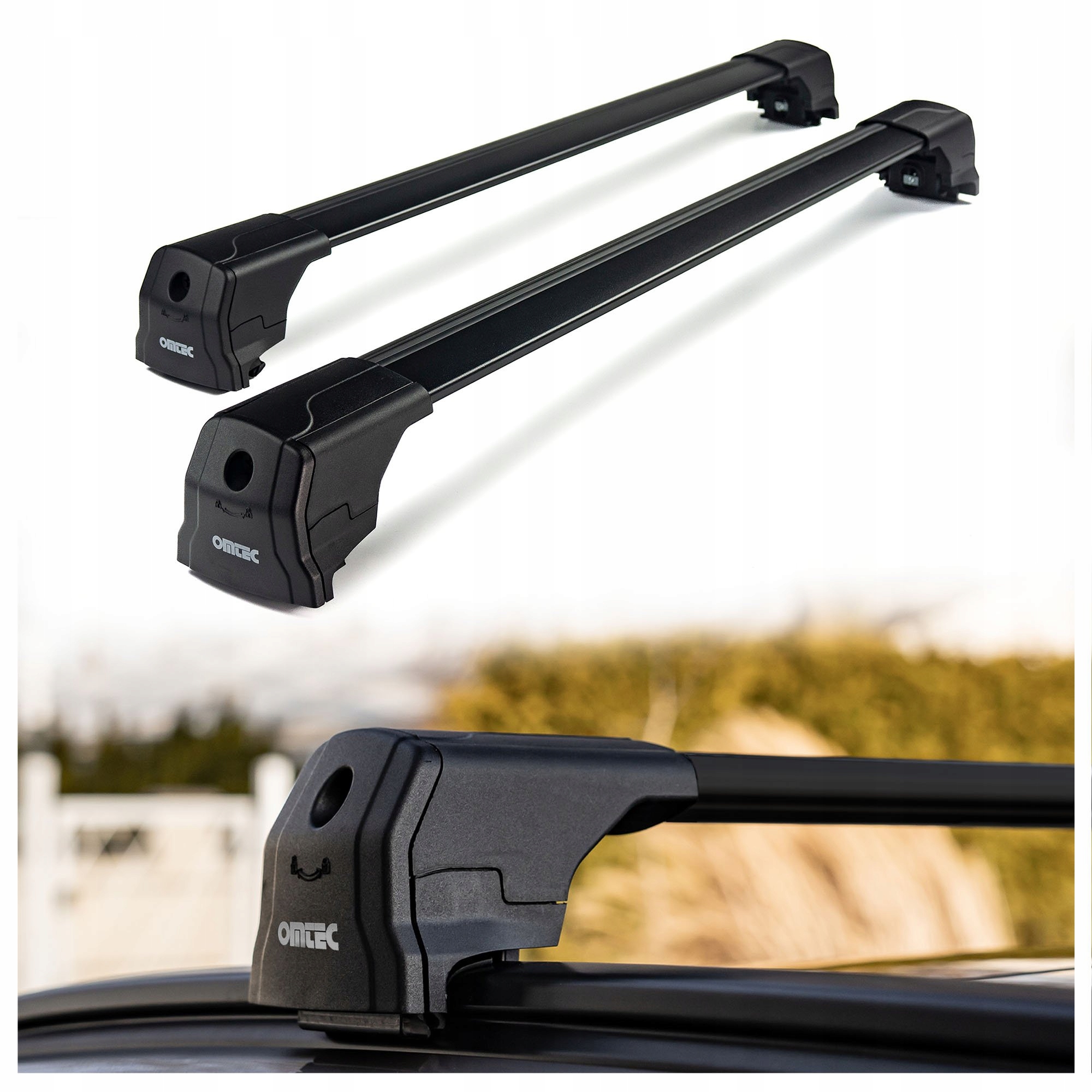 Багажник на крышу базовый балки на рейлинги к AUDI A3 IIIv 2012-2020