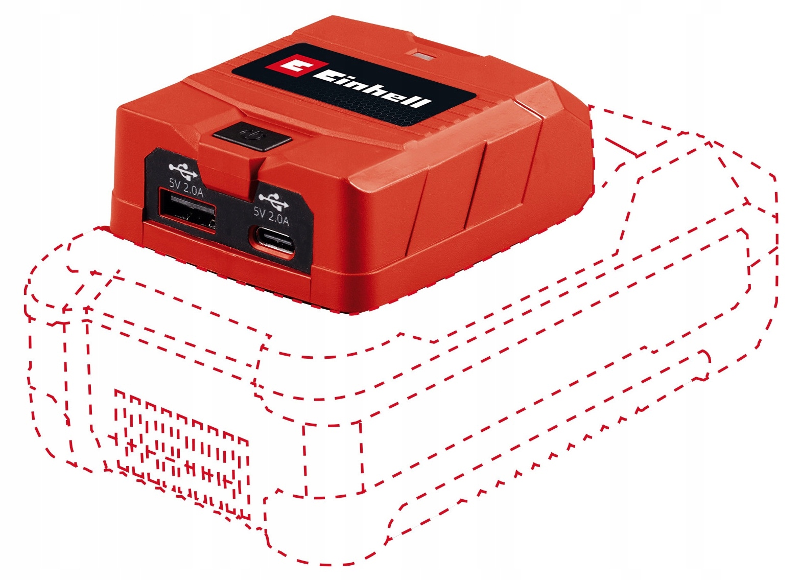 Adapter do baterii Usb Tc-cp 18 Li Usb A/C-Solo (4514148) Einhell