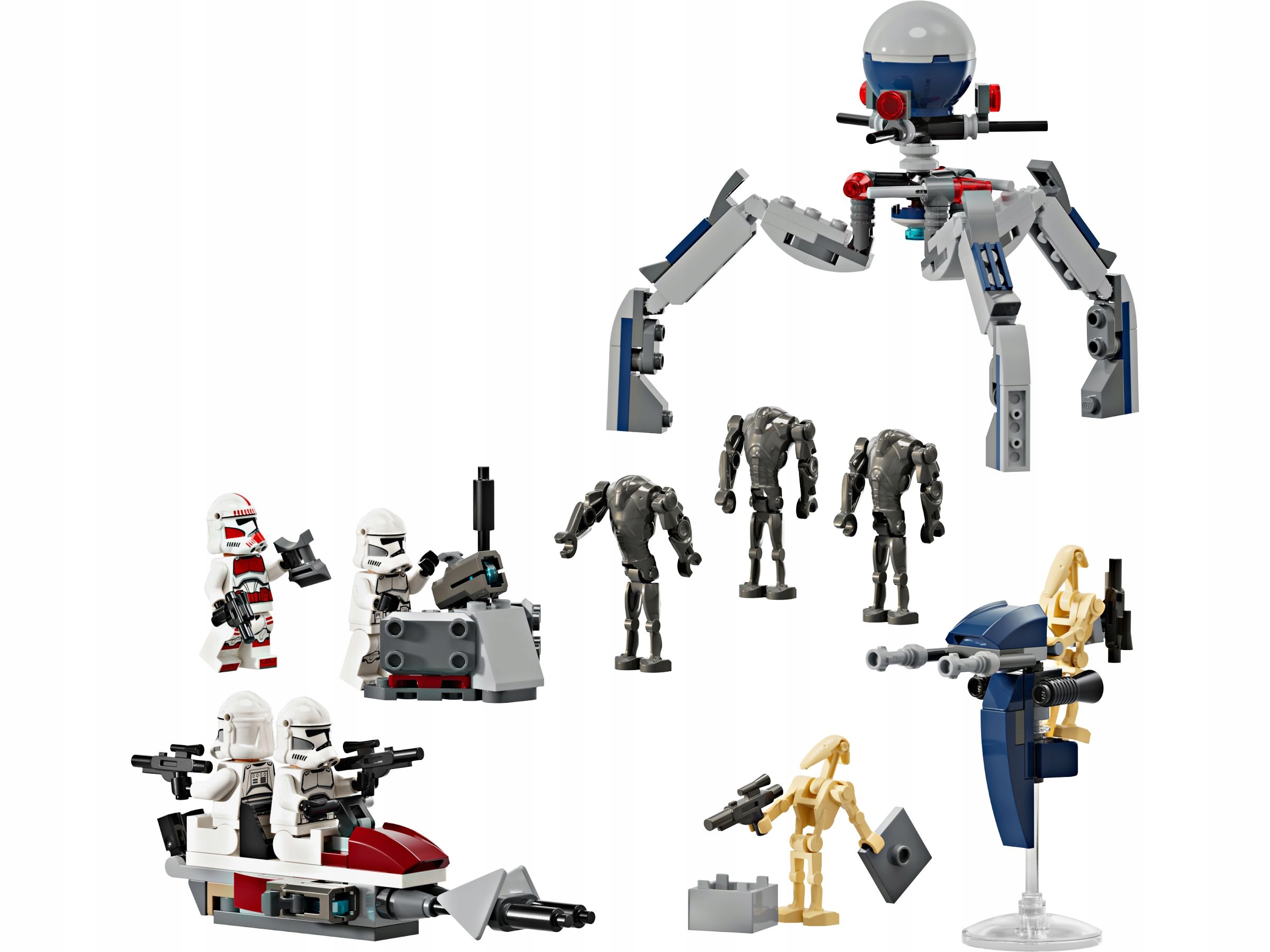 LEGO Star Wars 75372 Zestaw bitewny z żołnierzem armii klonów i droidem boj Marka LEGO