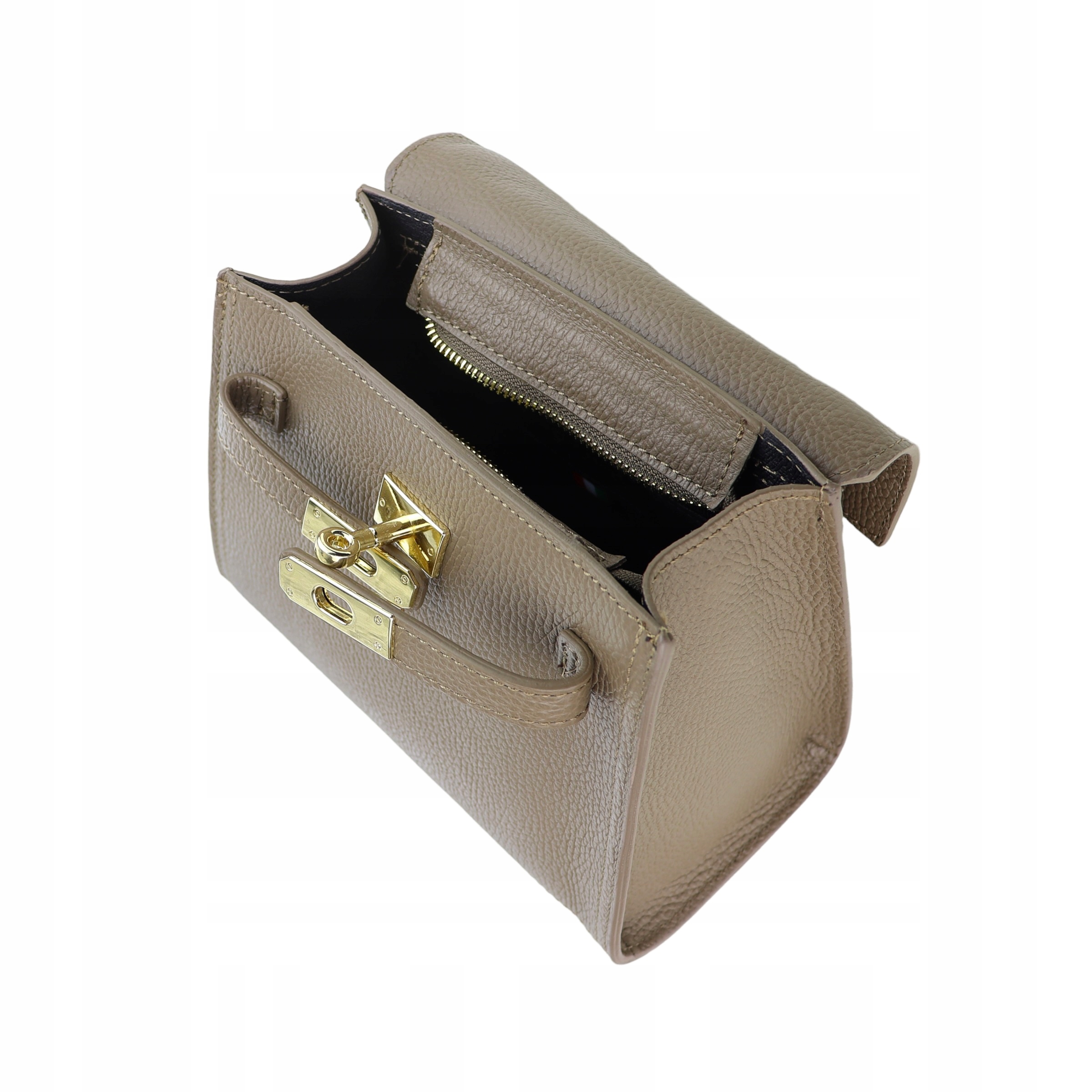 Torebka Skóra naturalna Bożena Cappuccino Materiał dominujący skóra naturalna