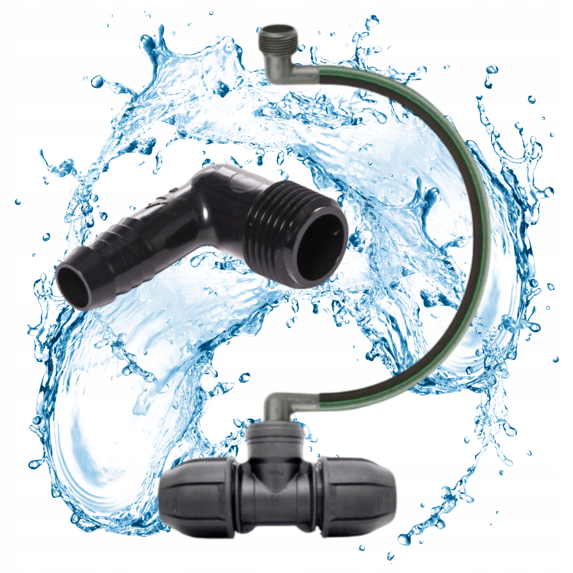 POŁĄCZENIE ELASTYCZNE DO ZRASZACZA Z RURĄ PRZEWÓD PRZYŁĄCZE 25 X 3/4