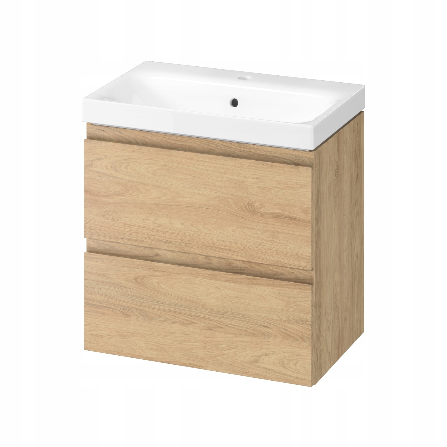 Cersanit Moduo Slim 60 cm skříňka s umyvadlem dub hikora 2 zásuvky do koupelny