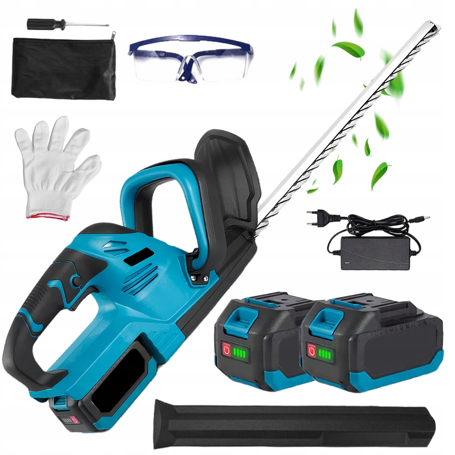 Akumulátorové Nůžky Na Živý Plot Keře Čepel Sada S 2×AKU