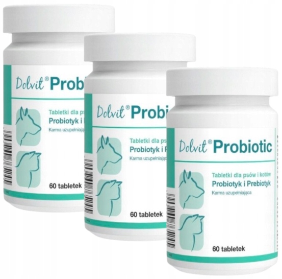 Levně Dolvit Probiotic probiotikum a prebiotikum pro psa a kočku 3x60 tablet