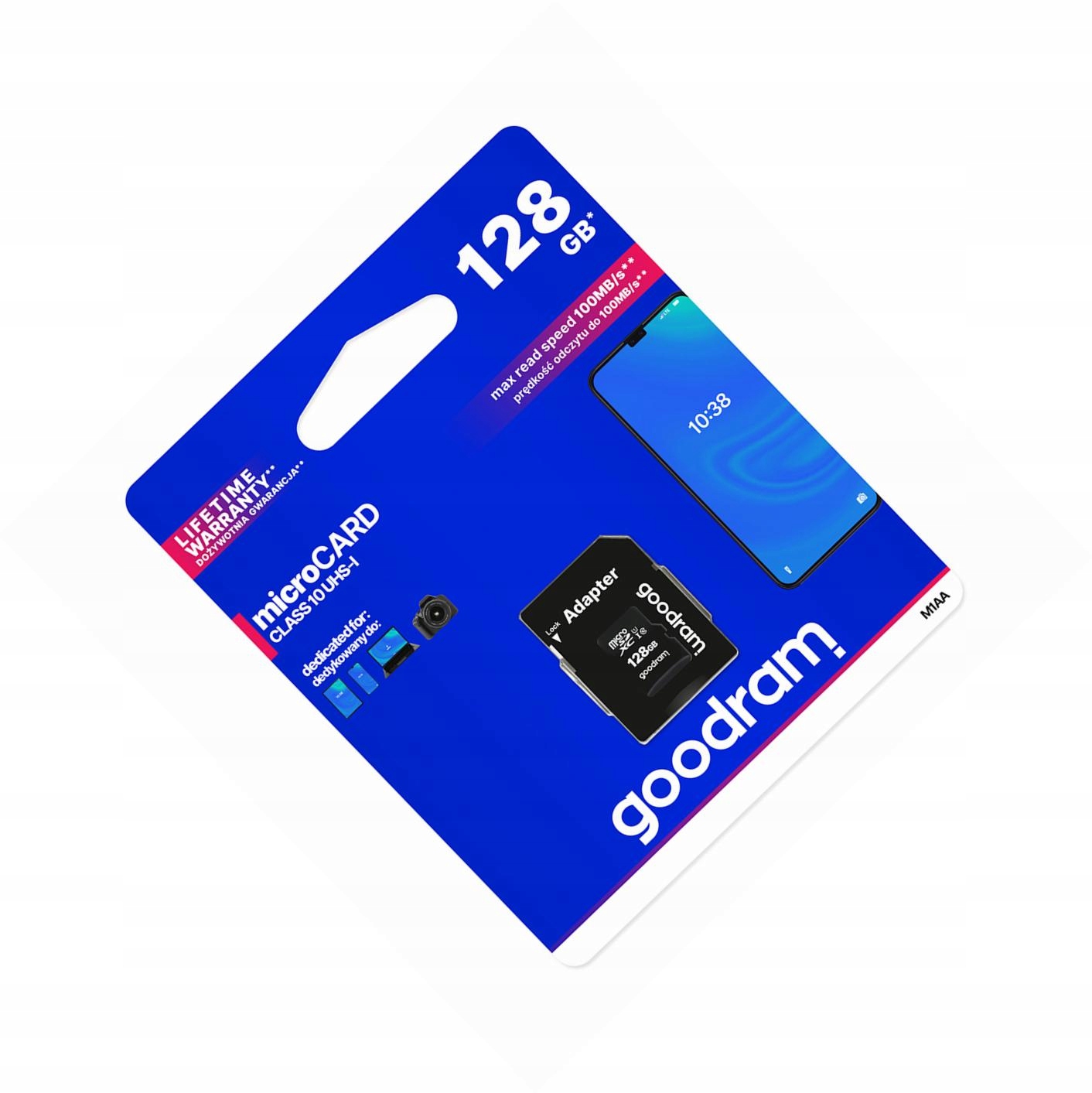 Karta pamięci 128GB microSD do telefonu szybka 10 Class z adapterem Sd