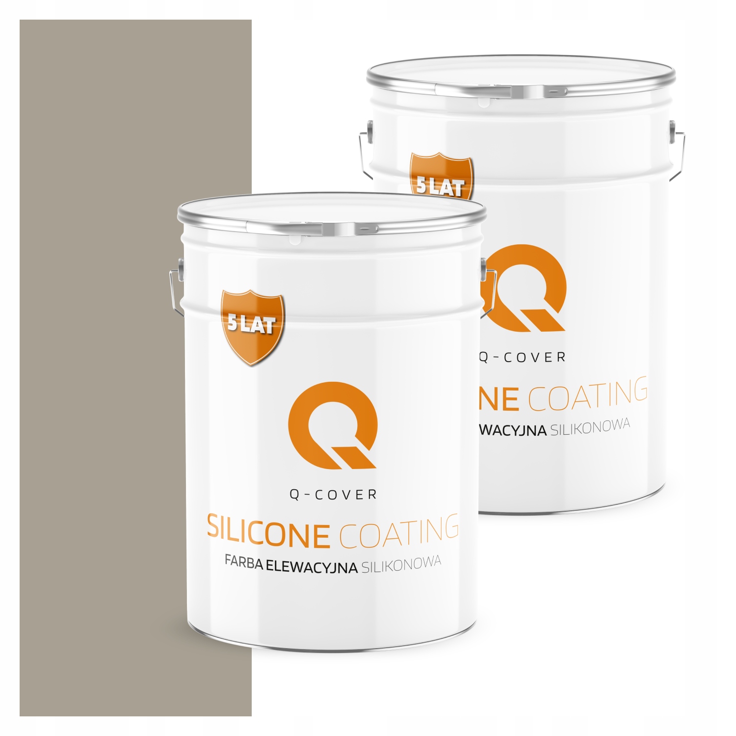 Fasádna farba Fasádová 10L Silikónová Uv Farba Šedá Teplá