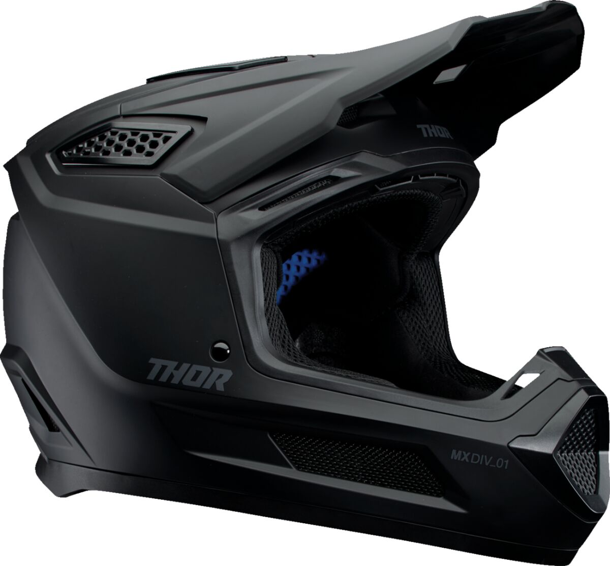 Prilba Na Cross Thor Fleet Blackout Čierna XL