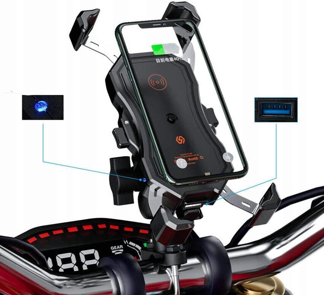 UCHWYT Z LADOWARKA INDUKCYJNA WSTRZASOODPORNY QC Manufacturer catalog number MC1W