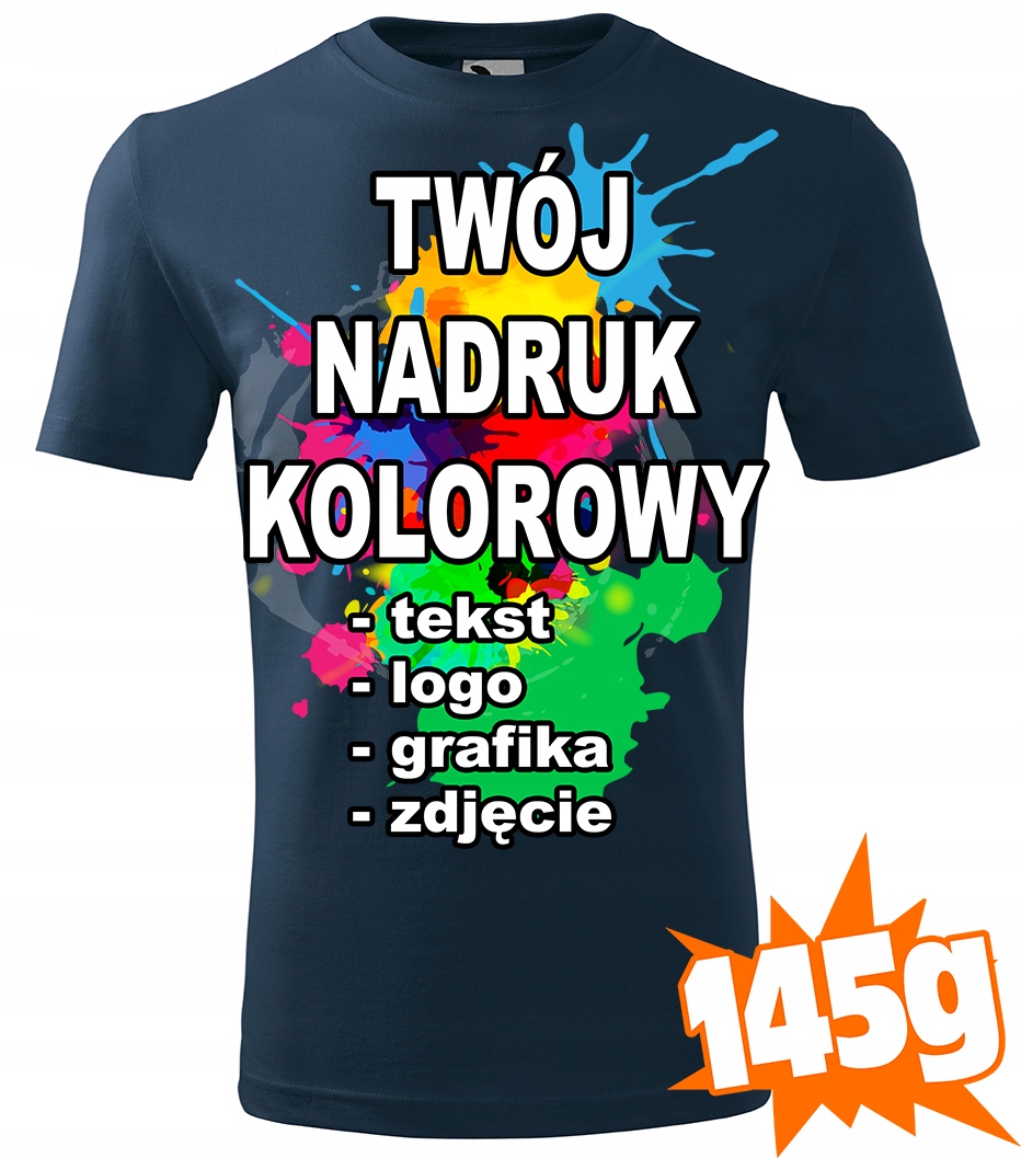 

Koszulka Z Własnym Nadrukiem męska T-shirt L C02