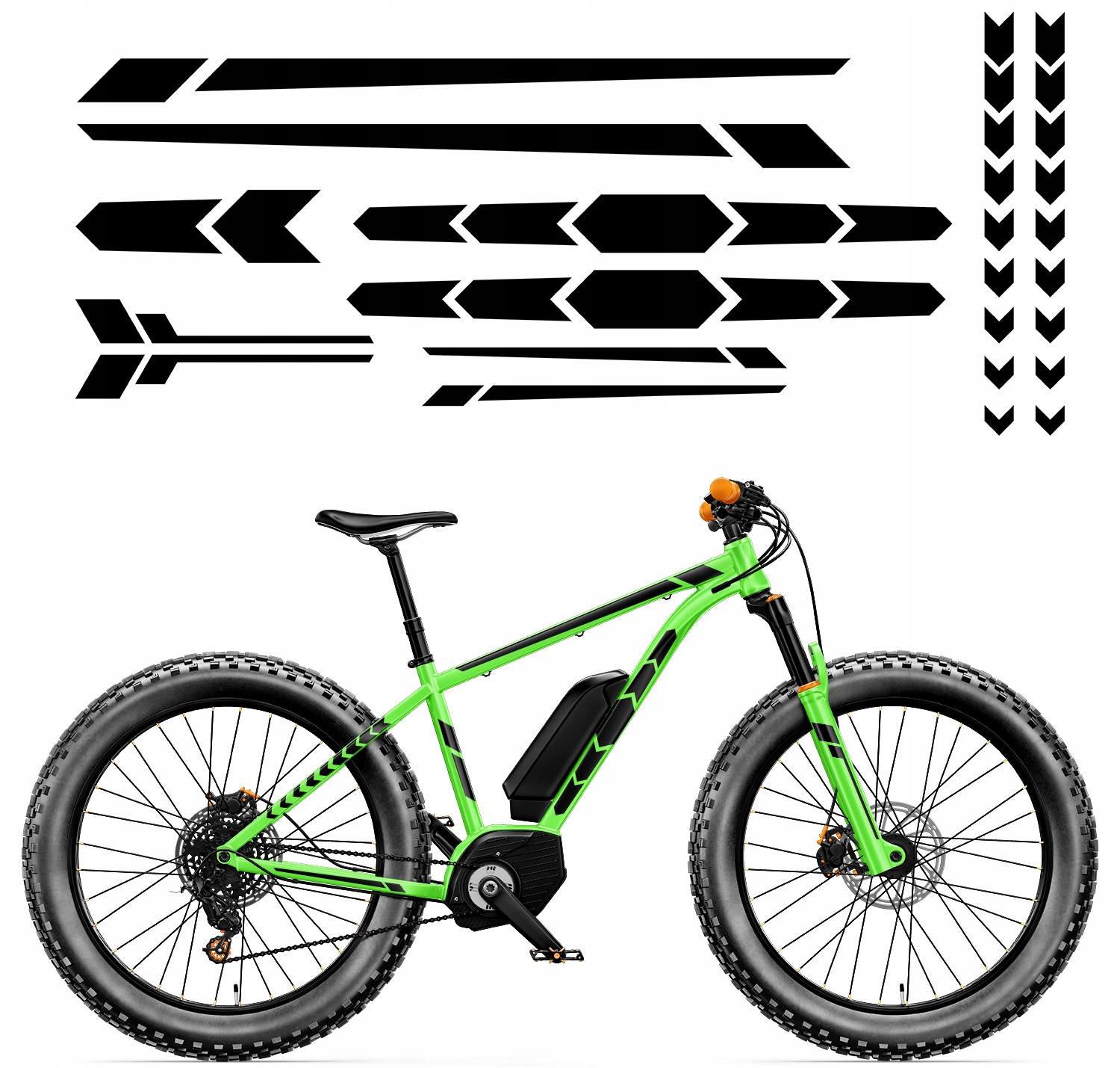 Sada univerzálních Nálepek na kolo Geometrie