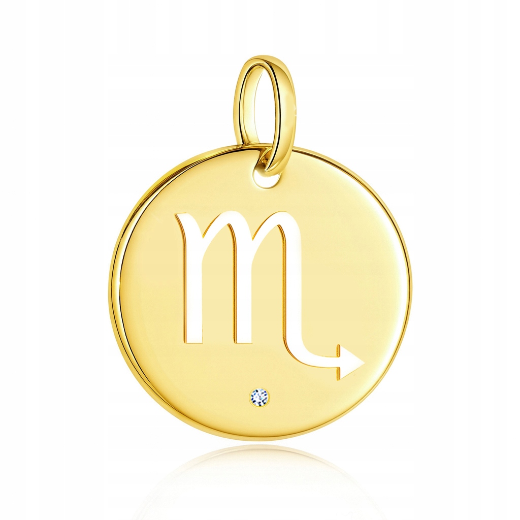 Zlatý přívěsek znamení zvěrokruhu skorpion s briliantem Pr. 585